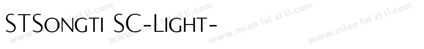 STSongti SC-Light字体转换